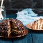 Icing masterpiece on a sugar sand cake ready for decorating