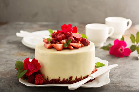 Decorate Marble Cake 1 Deliciously adorned marble cake with swirls of chocolate and vanilla batter as decorations