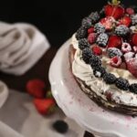 M&M cake decoration featuring colorful M&M candies arranged in a fun and vibrant pattern