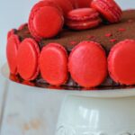 Whipped Cream Decoration on Cake Delicately piped whipped cream frosting adorns a beautifully decorated cake