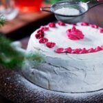 Cake Decorated With Only Fruit and Flowers Vibrant and Delicious Cake Decorated with Fresh Fruit and Colorful Flowers