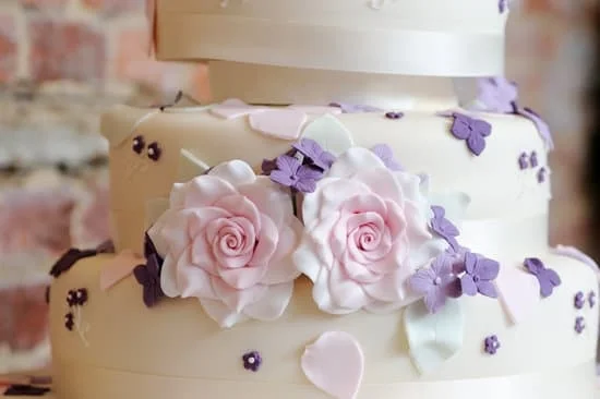 Birthday decoration stands for cakes: Colorful cake toppers on a beautiful display stand