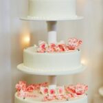 Anniversary Cake Table Decoration Beautifully adorned table with an anniversary cake as the centerpiece decoration