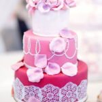 Cake Decorated With Chocolate Chips Delicious homemade cake with a generous sprinkle of chocolate chips for a delightful finishing touch