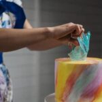 Tools to Decorate a Cake Variety of tools to decorate a cake, including piping bags, tips, and fondant cutters