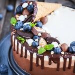 Can I Decorate Cake With Whipped Cream Delicious cake topped with whipped cream for a delightful touch