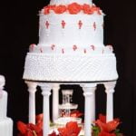 How to Decorate a Cake Stand for Christmas Festive icing patterns and snowflake accents