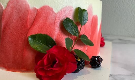 Deliciously decorated sheet cake with vibrant frosting and intricate design