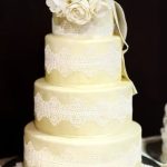 intricate piping, flower designs, and elegant swirls